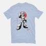 Mega Kid Sumi-e-Womens-Fitted-Tee-Astrobot Invention
