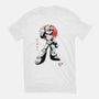 Mega Kid Sumi-e-Womens-Fitted-Tee-Astrobot Invention