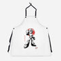 Mega Kid Sumi-e-Unisex-Kitchen-Apron-Astrobot Invention