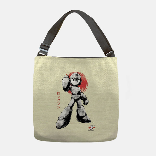 Mega Kid Sumi-e-None-Adjustable Tote-Bag-Astrobot Invention