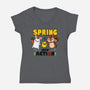 Spring Into Action-Womens-V-Neck-Tee-Boggs Nicolas