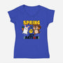 Spring Into Action-Womens-V-Neck-Tee-Boggs Nicolas