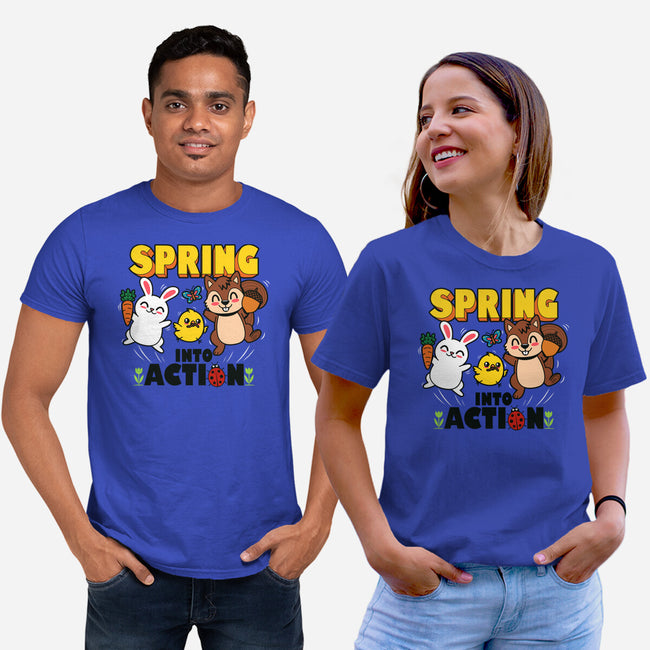 Spring Into Action-Unisex-Basic-Tee-Boggs Nicolas