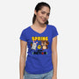 Spring Into Action-Womens-V-Neck-Tee-Boggs Nicolas