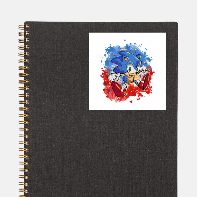 Hedgehog Paint-None-Glossy-Sticker-nickzzarto