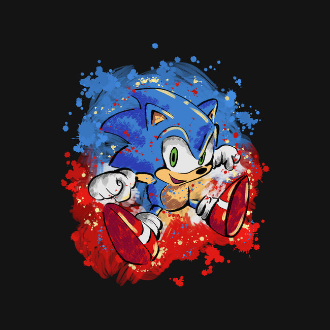 Hedgehog Paint-Unisex-Crew Neck-Sweatshirt-nickzzarto