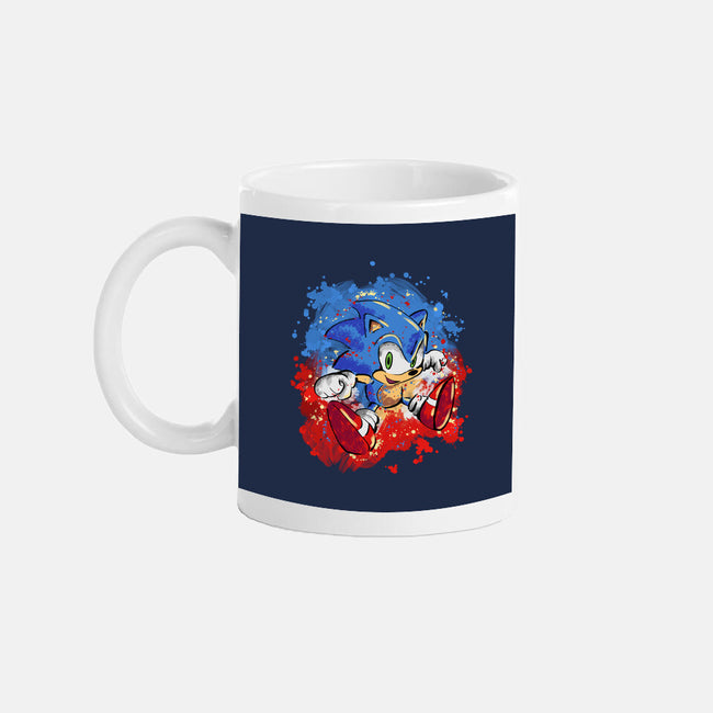 Hedgehog Paint-None-Mug-Drinkware-nickzzarto