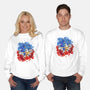 Hedgehog Paint-Unisex-Crew Neck-Sweatshirt-nickzzarto