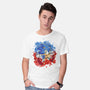 Hedgehog Paint-Mens-Basic-Tee-nickzzarto