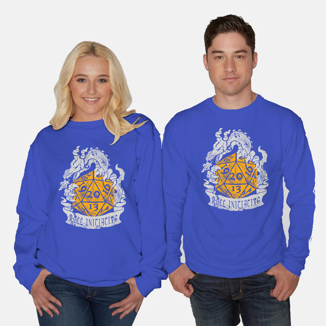 The Roll Initiative-Unisex-Crew Neck-Sweatshirt-FunkVampire