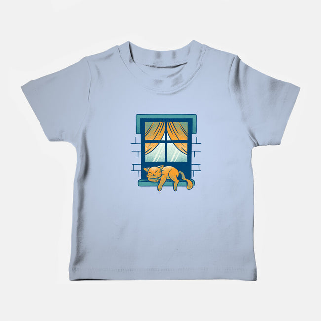 Relax On Window-Baby-Basic-Tee-FunkVampire