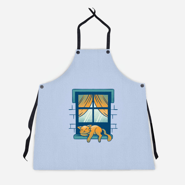 Relax On Window-Unisex-Kitchen-Apron-FunkVampire