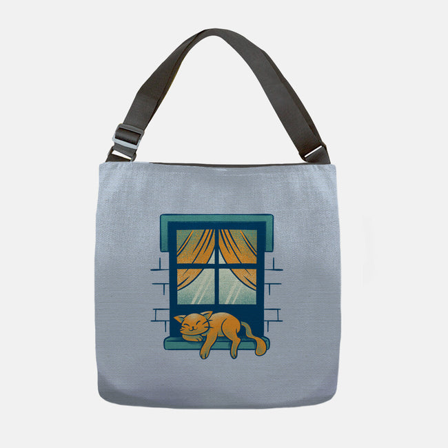 Relax On Window-None-Adjustable Tote-Bag-FunkVampire
