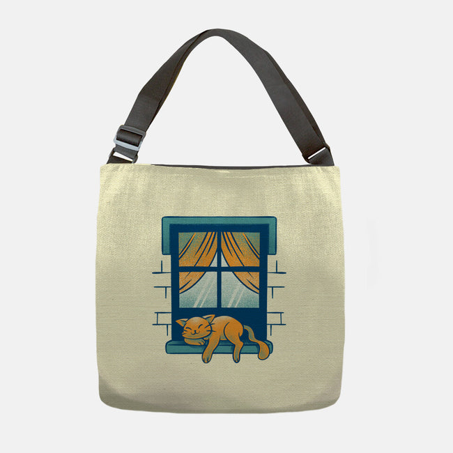 Relax On Window-None-Adjustable Tote-Bag-FunkVampire
