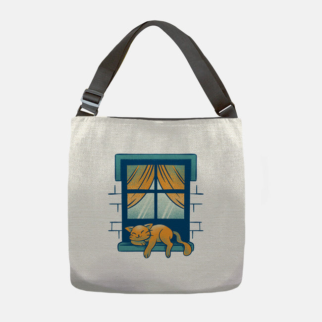 Relax On Window-None-Adjustable Tote-Bag-FunkVampire