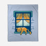 Relax On Window-None-Fleece-Blanket-FunkVampire