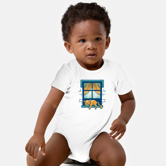 Relax On Window-Baby-Basic-Onesie-FunkVampire