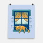 Relax On Window-None-Matte-Poster-FunkVampire