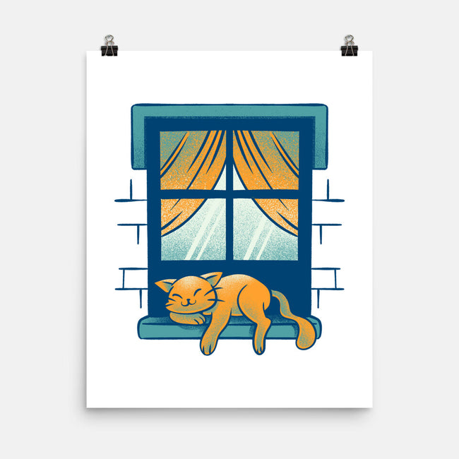 Relax On Window-None-Matte-Poster-FunkVampire