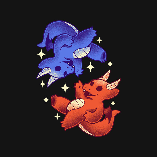 Fire And Water Dragons-Unisex-Crew Neck-Sweatshirt-FunkVampire
