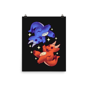 Fire And Water Dragons