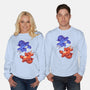 Fire And Water Dragons-Unisex-Crew Neck-Sweatshirt-FunkVampire