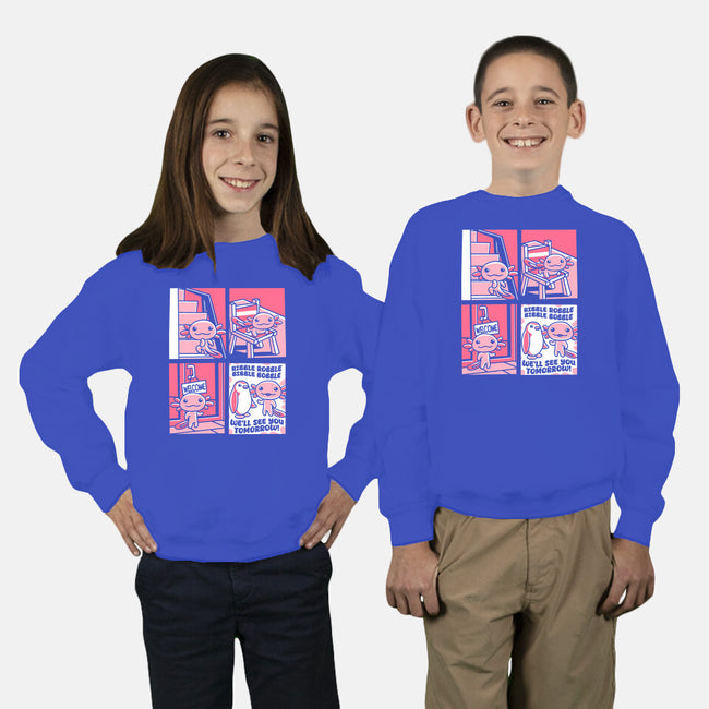 Ask An Axolotl-Youth-Crew Neck-Sweatshirt-estudiofitas
