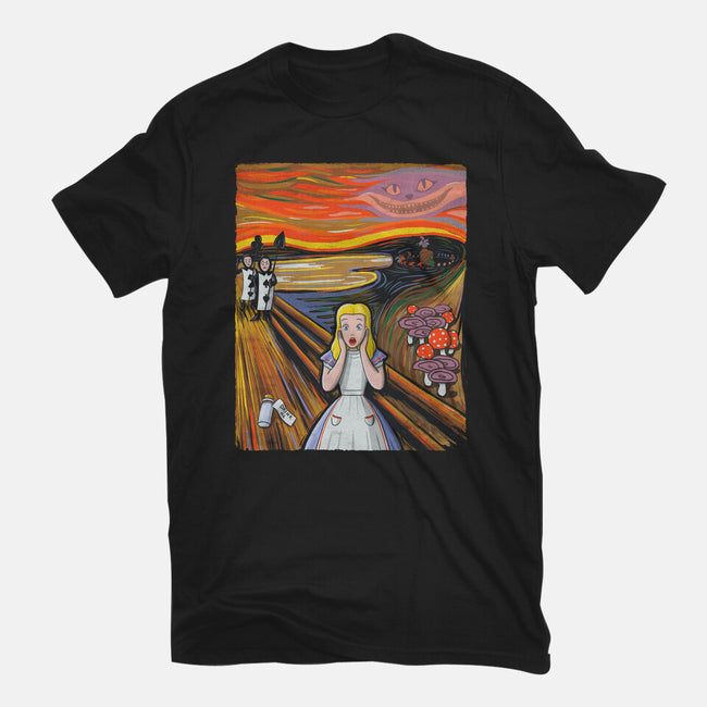 Alice In Screamland-Womens-Fitted-Tee-NMdesign