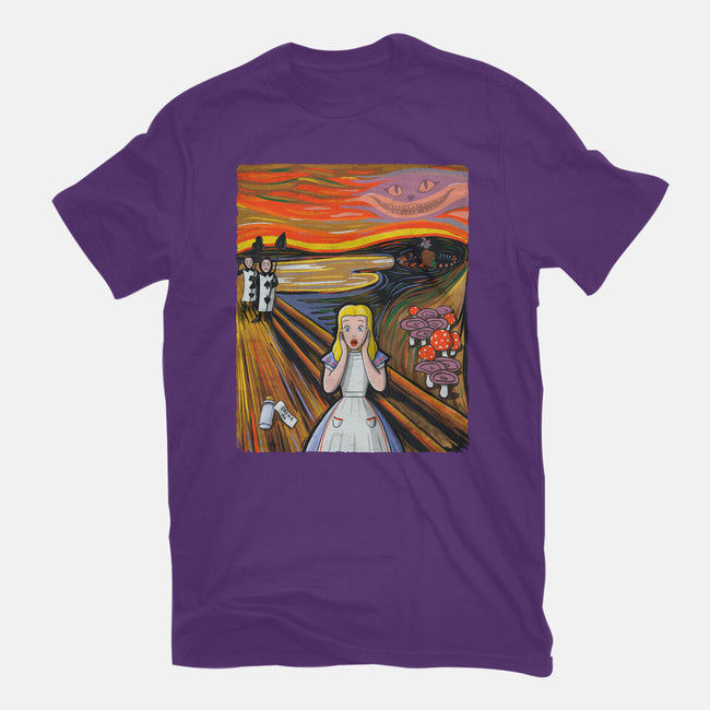 Alice In Screamland-Womens-Fitted-Tee-NMdesign