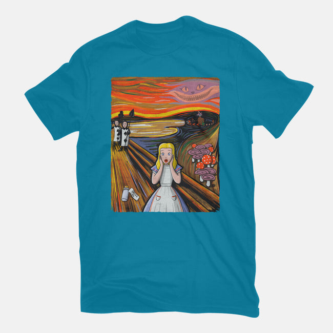 Alice In Screamland-Womens-Fitted-Tee-NMdesign