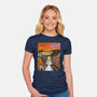 Alice In Screamland-Womens-Fitted-Tee-NMdesign