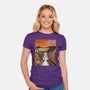 Alice In Screamland-Womens-Fitted-Tee-NMdesign