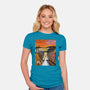 Alice In Screamland-Womens-Fitted-Tee-NMdesign