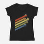 Retro Sesame-Womens-V-Neck-Tee-NMdesign