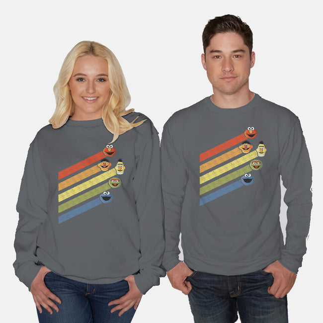 Retro Sesame-Unisex-Crew Neck-Sweatshirt-NMdesign