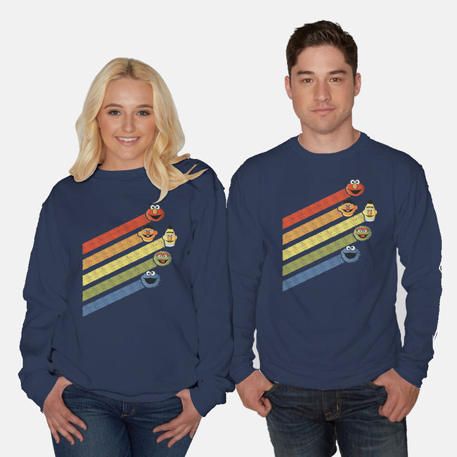 Retro Sesame-Unisex-Crew Neck-Sweatshirt-NMdesign