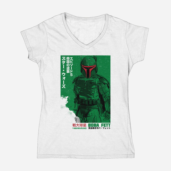 Japanese Episode V-Womens-V-Neck-Tee-DrMonekers