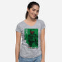 Japanese Episode V-Womens-V-Neck-Tee-DrMonekers