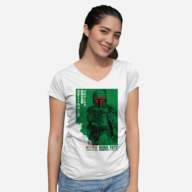 Japanese Episode V-Womens-V-Neck-Tee-DrMonekers