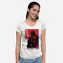 Japanese Episode IV-Womens-V-Neck-Tee-DrMonekers