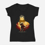 Warrior Monk Of Yevon-Womens-V-Neck-Tee-hypertwenty