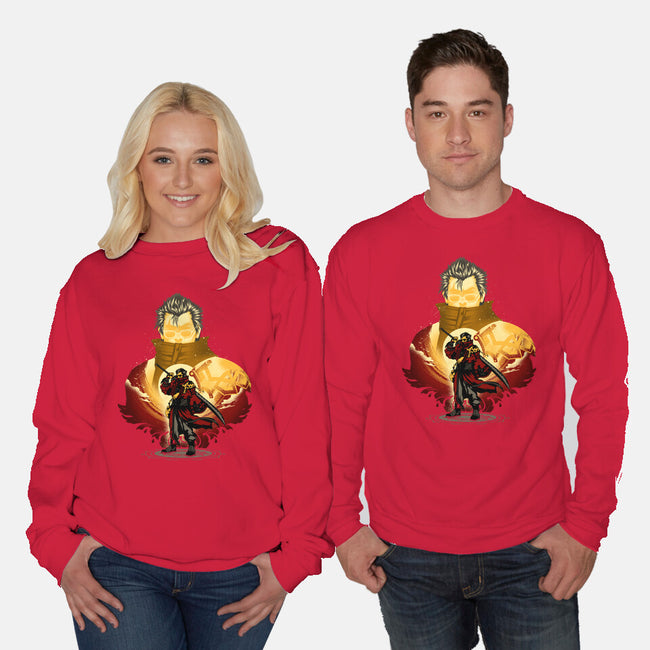 Warrior Monk Of Yevon-Unisex-Crew Neck-Sweatshirt-hypertwenty