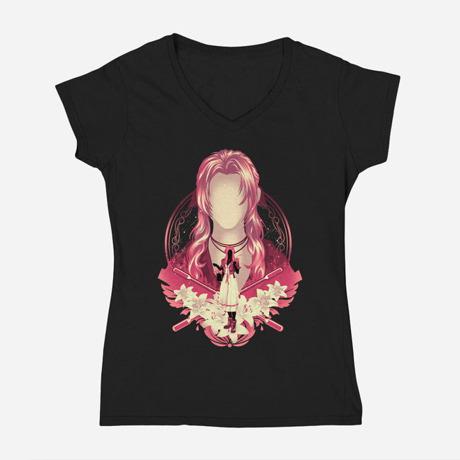 The Flower Peddler-Womens-V-Neck-Tee-hypertwenty