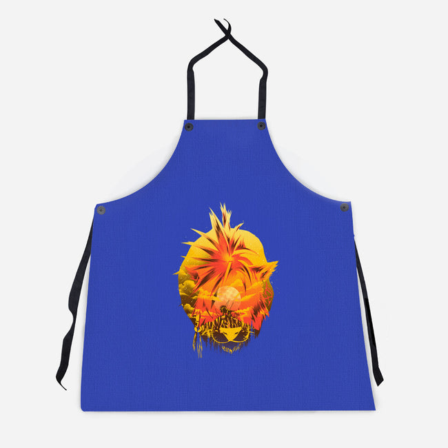 Flaming Tail Specimen-Unisex-Kitchen-Apron-hypertwenty