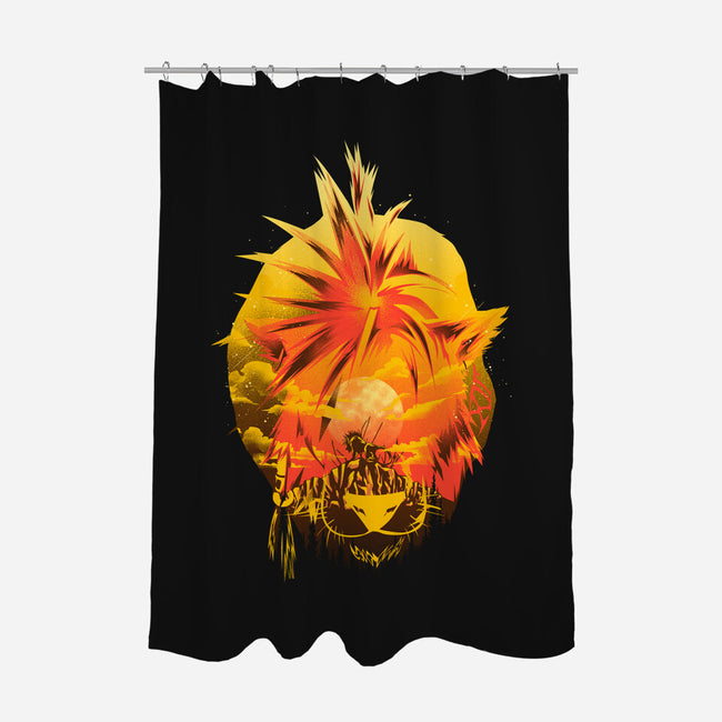 Flaming Tail Specimen-None-Polyester-Shower Curtain-hypertwenty