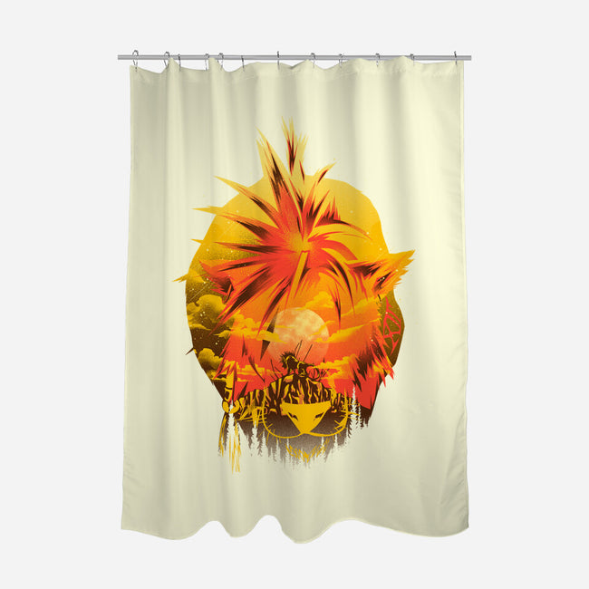 Flaming Tail Specimen-None-Polyester-Shower Curtain-hypertwenty