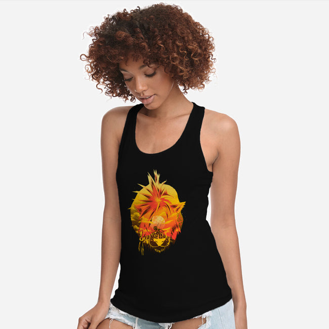 Flaming Tail Specimen-Womens-Racerback-Tank-hypertwenty