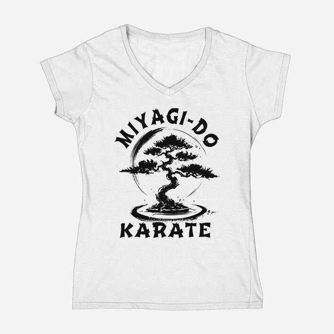 Bonsai Miyagi-Womens-V-Neck-Tee-fanfabio
