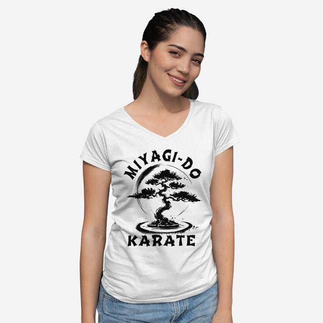 Bonsai Miyagi-Womens-V-Neck-Tee-fanfabio