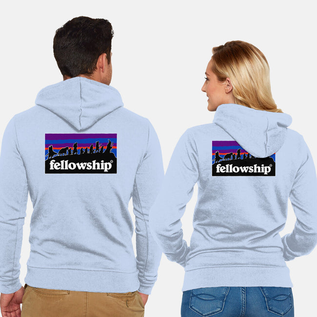 The Fellowship Badge-Unisex-Zip-Up-Sweatshirt-momma_gorilla